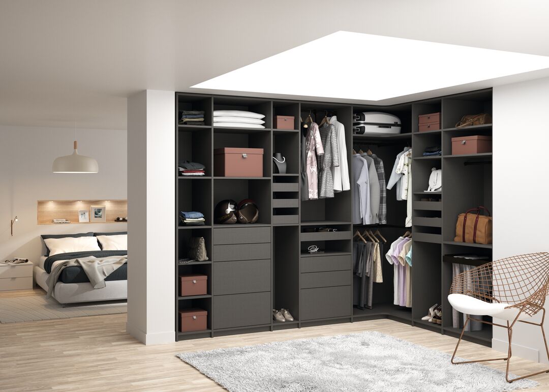 Dressing en angle chambre parentale